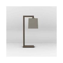 Astro Ravello Bronze LED Table Lamp with Oyster Tapered Square Shade