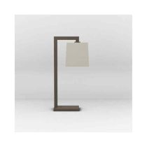 Astro Ravello Bronze LED Table Lamp with Putty Tapered Square Shade