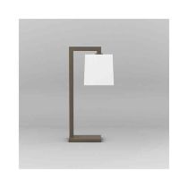 Astro Ravello Bronze LED Table Lamp with White Tapered Square Shade