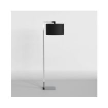 Astro Ravello Chrome LED Floor Lamp with Black Drum Shade