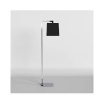 Astro Ravello chrome LED Floor Lamp with Black Tapered Square Shade