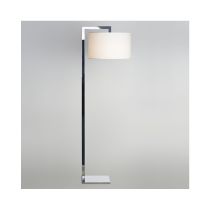 Astro Ravello Chrome LED Floor Lamp with White Drum Shade