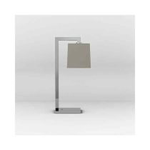 Astro Ravello Chrome LED Table Lamp with Oyster Tapered Square Shade