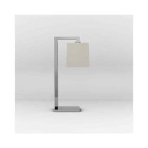 Astro Ravello Chrome LED Table Lamp with Putty Tapered Square Shade