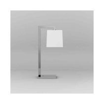 Astro Ravello Chrome LED Table Lamp with White Tapered Square Shade