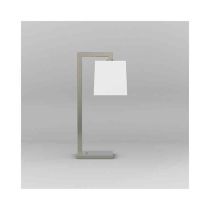Astro Ravello Matt Nickel LED Table Lamp with White Tapered Square Shade