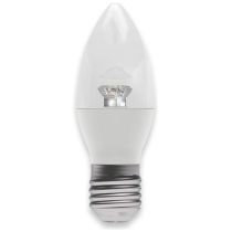 Bell 05822 6W LED Clear Candle Bulb ES/E27 2700K