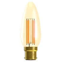 BELL 4W LED Vintage Candle Dimmable - BC, Amber, 2000K (01451)