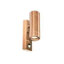 BELL Luna GU10 Fixed PIR Wall Light Copper 