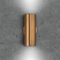BELL Luna GU10 Up/Down Wall Light - IP65, Copper (lamp not included)