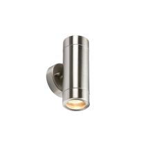 BELL Luna GU10 Up/Down Wall Light - IP65, Stainless Steel (lamp not included)