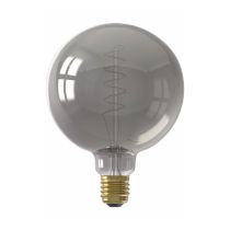 Calex 1001001100 4W LED Flex Filament Globe Dimmable Lamp Titanium