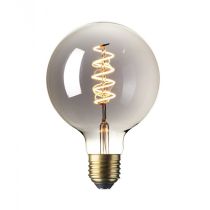 Calex 1001001100 4W LED Flex Filament Globe Dimmable Lamp Titanium