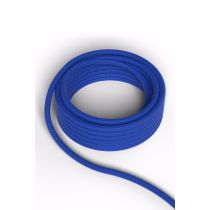 Calex fabric cable 2x0,75mm 1,5M blue, max.250V-60W