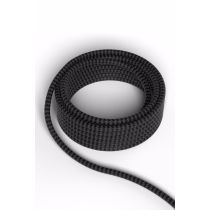 Calex fabric cable 2x0,75qmm 1,5M black/grey, max.250V-60W