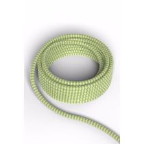 Calex fabric cable 2x0,75qmm 1,5M lime/white, max.250V-60W