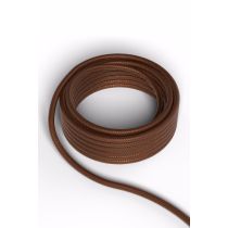 Calex fabric cable 2x0,75qmm 1,5M metallic brown, max.250V-60W