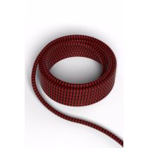 Calex fabric cable 2x0,75qmm 1,5M red/black, max.250V-60W