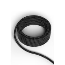Calex fabric cable 2x0,75qmm 3M black/grey, max.250V-60W