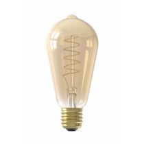 Calex Flex Filament Rustic LED lamp E27 4W 2100K Gold Dimmable