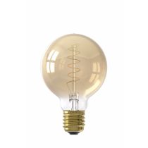 Calex Globe G80 LED lamp 240V 4W 2100K Gold Dimmable