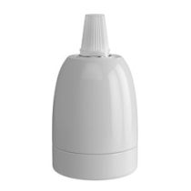 Calex Lampholder E27 - ceramic white