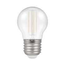 Crompton 4.5W ES LED Filament Cool White Harlequin Golfball Bulb