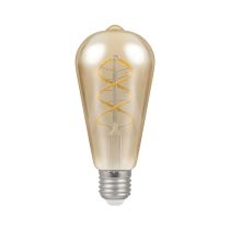 Crompton 4.9W Dimmable LED Spiral Filament ST64 Squirrel Cage Bulb
