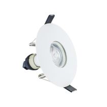 Integral Evofire 70mm-100mm cut-out Fire Rated Downlight Round White with GU10 Holder