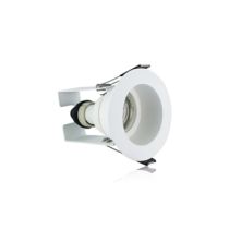 Integral Evofire 70mm cut-out Fire Rated Downlight Recessed White with Insulation Guard and GU10 Holder