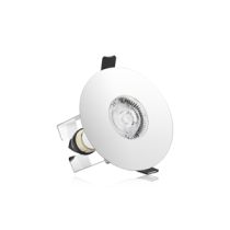 Integral Evofire Round 70-100mm cut-out Fire Rated Downlight Polished Chrome with Insulation Guard and GU10 Holder