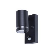 Integral Outdoor Stainless Steel Down Wall Light PIR IP54 1 X GU10 Black