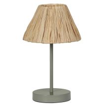 Ledvance Decor Table Lamp Green Raffia E27