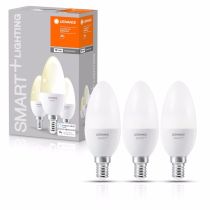 Ledvance SMART+ 5W WiFi Candle B40 Dimmable 2700K E14 - 3 Pack