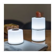 LUTEC Noma Modular Smart Colour Changing Table Lamp - 2 pack and charge dock