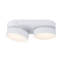 LUTEC Twin Stanos Smart Tunable Whte Surface Mounted Spot Light - White