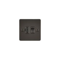 MLA Flat Plate 13A switched fused spur unit - gunmetal