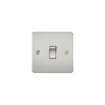 MLA Flat Plate 20A 1G DP switch - brushed chrome