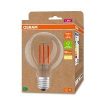 Osram 4W E27 Ultra-Efficient LED Filament 95mm Globe Light Bulb