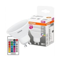 Osram LED Star 4.5W Colour Changing Dimmable GU10 spot with Remote Control