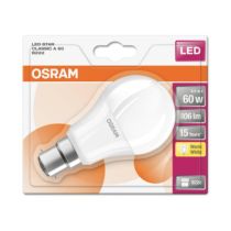 Osram LED Star Classic 8.5W GLS/A60 BC/B22 Warm White 