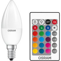 Osram LED Star+ RGBW 4.5W E14 2700K Candle Remote Control