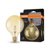 Osram/Ledvance Dimmable Vintage 1906 LED Globe 6.5W ES/E27 packaging