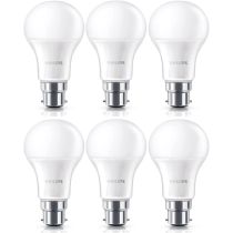 Philips Signify CorePro LEDbulb ND 11-75W (Replaces a Traditional 75W) A60 B22 827 Pack of 6, Promo TheLEDSpecialist Mints