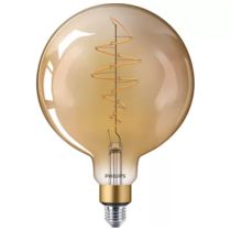 Phillips Classic LED 40W E27 Giant Globe G200 Filament Bulb 1800K Gold Dimmable