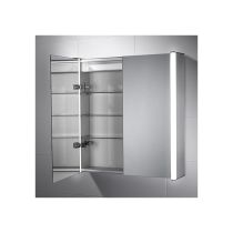 Sensio Aspen Double Cabinet Mirror with Diffused LEDs front view open
