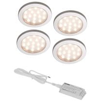 Sensio Pinto LED Round Surface Lights 4 Pack Warm White 