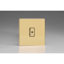 Varilight Polished Brass 1-Gang 1-Way V-Pro Multi-Point Remote/Tactile Touch Control Master LED Dimmer 1 x 0-100W (1-10 LEDs) screwless