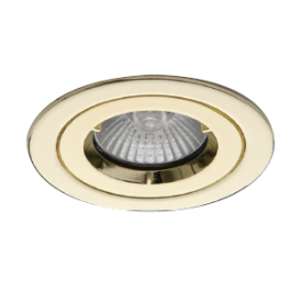 Ansell AICD IP65 Firerated GU10 MR16 Fixed Showerlight Brass | The LED