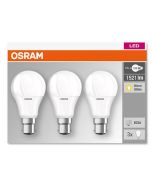 3 Pack OSRAM LED STAR CLAS A 100 13 W/2700K B22D